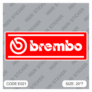 برچسپ اسلب   " BREMBO "  (کد :E021) فروش به صورت عمده