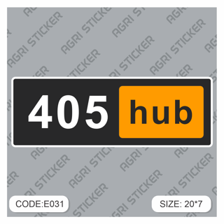 برچسپ اسلب    " 405hub"  (کد : E031) فروش به صورت عمده