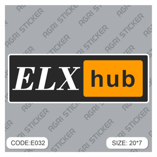 برچسپ اسلب " elxhub"  (کد : E032) فروش به صورت عمده