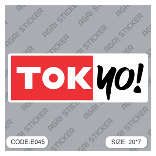 برچسپ اسلب " TOKYO"  (کد : E045) فروش به صورت عمده
