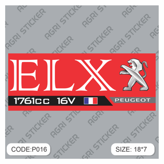 استیکر اسلب elx(کد P016)