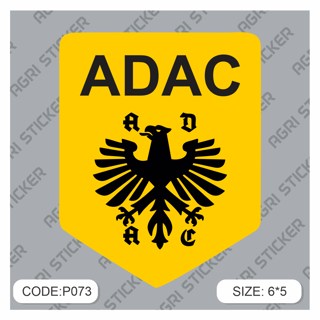 استیکرADAC  (کد P073) فروش به صورت عمده