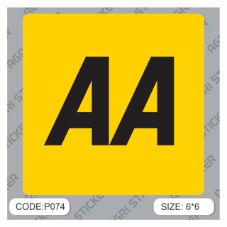 استیکرADAC  (کد P074) فروش به صورت عمده