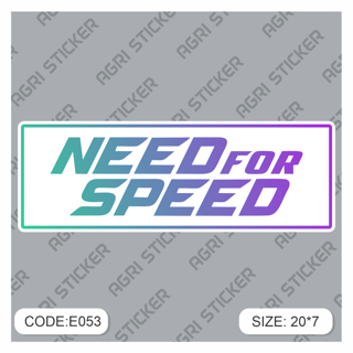 برچسپ اسلب " NEES FOR SPEED"  (کد : E053) فروش به صورت عمده
