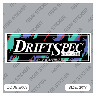 برچسپ اسلب " DRIFT SPEC"  (کد E063) فروش به صورت عمده