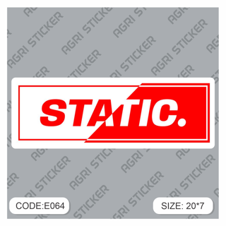 برچسپ اسلب " STATIC"  (کد E064) فروش به صورت عمده