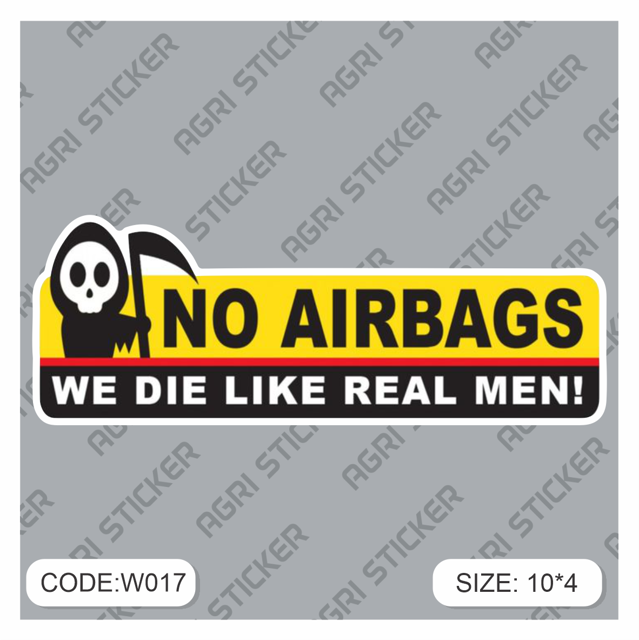 استیکر  NO AIRBAG(کد w017 ) فروش به صورت عمده